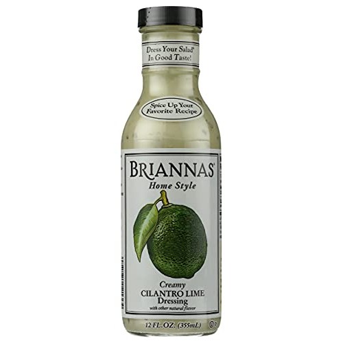 BRIANNAS Salad Dressing,Creamy Cilantro Lime, Pack of 6, Size 12...