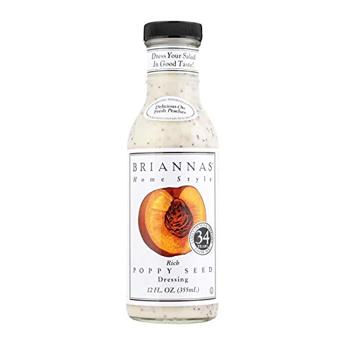 Briannas Salad Dressing - Poppy Seed - Case Of 6 - 12 Fl Oz.