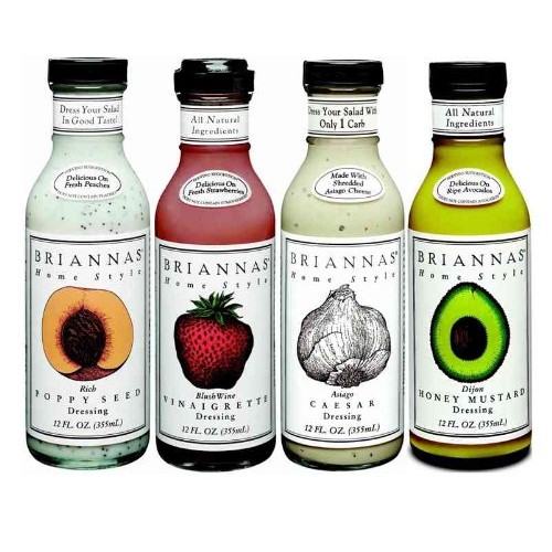 Briannas Salad Dressing, Variety Pack Number One, 12 Ounce Pack