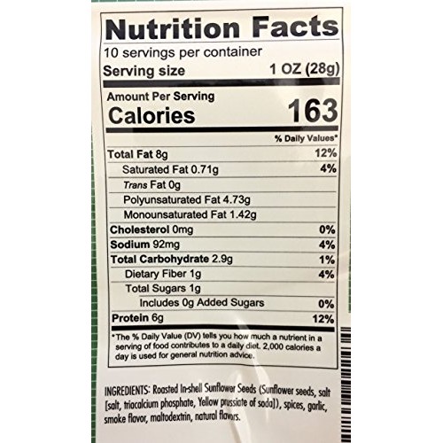 Smoked Jalapeno Flavored Sunflower Seeds - Seasoned And Roasted