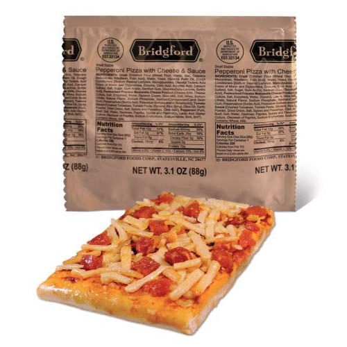 Bridgford Pepperoni Pizza With Cheese Mre Survival Food - 3 Pack