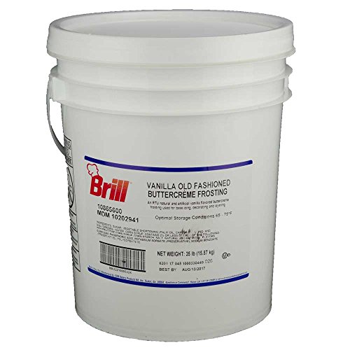 Brill Vanilla Old Fashioned Buttercreme Icing, 35 Pound -- 1 Each.