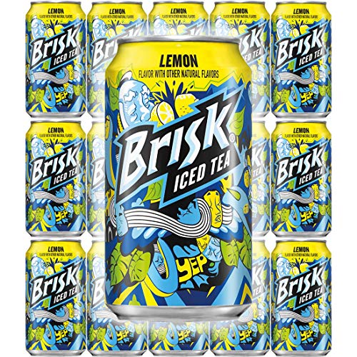 Brisk Iced Tea, Lemon, 12Oz Bottle Pack Of 15, Total Of 180 Fl Oz