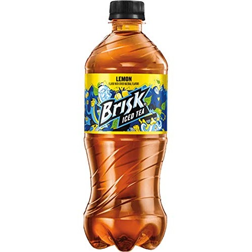 Brisk Iced Tea, Lemon, 20Oz Bottle Pack Of 10, Total Of 200 Fl Oz