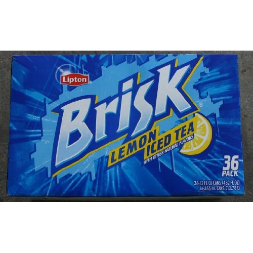 Brisk Lemon Iced Tea With Other Natural Flavors 36 Pack - 12 Oz