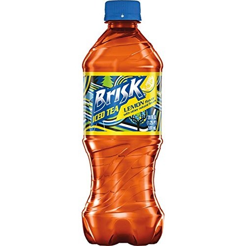 Brisk Lemon Tea, 20 Oz Pack Of 24