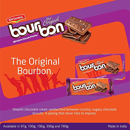 Britannia Bourbon the Original - Choco Creme Biscuits 3.42oz 97...