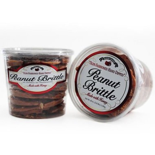 Brittle-Brittle- Old Fashion Hand Dipped Peanut Brittle, 1/2.63L