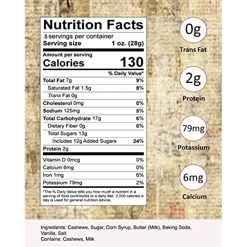 Brittle Brothers Cashew Brittle - 8 oz. Box : Voted #1 - 4x’s mo...