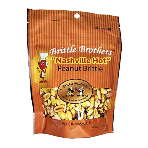 Brittle Brothers Nashville Hot Peanut Brittle, 5 Ounce