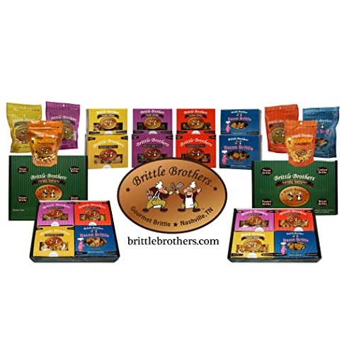 Brittle Brothers Pecan Brittle - 16 oz Box - Voted #1 in Americ...