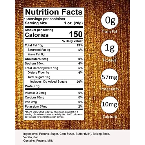 Brittle Brothers Pecan Brittle - 16 oz Box - Voted #1 in Americ...