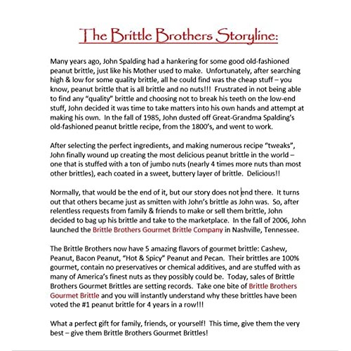 Brittle Brothers Variety Gift Set : 4-16 oz. Box Pack Voted #1 P...