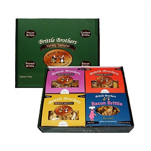 Brittle Brothers Variety Gift Set : 4-16 oz. Box Pack Voted #1 P...