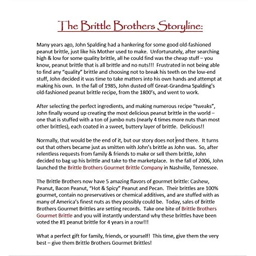 Brittle Brothers Variety Gift Set : 4-8 oz. Box Pack Voted #1 Pe...