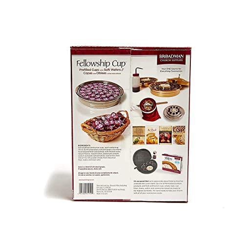 Broadman Church Supplies Pre-Filled Communion Fellowship Cup, Ju