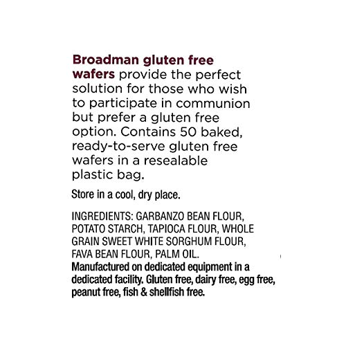 Broadman Church Supplies Staff Communion Wafer - Gluten Free - P