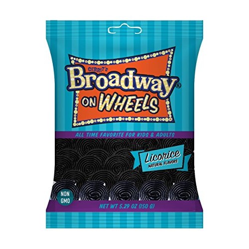 Broadway On Wheels, Licorice Bags, 12 Ounce Pack Of 12