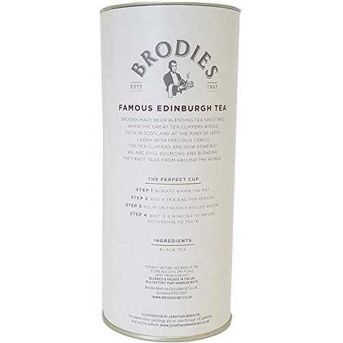 Brodies Famous Edinburgh Tea 50 Tea Bags In Drum
