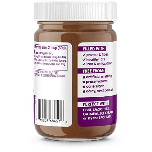 Broma Dark Chocolate Coconut Spread One 12 Oz Jar | Gluten Fre