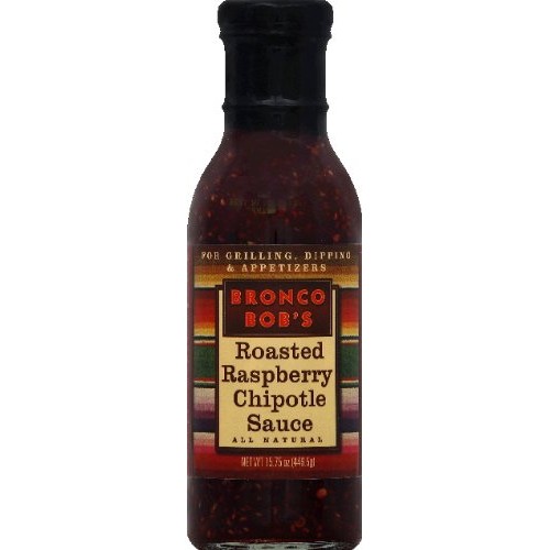 Three 15-Oz Bottles Of Bronco Bobs Roasted Raspberry Chipotle S
