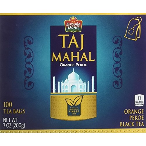 Brooke Bond Taj Mahal Tea 100 Tea Bags, 7 Oz