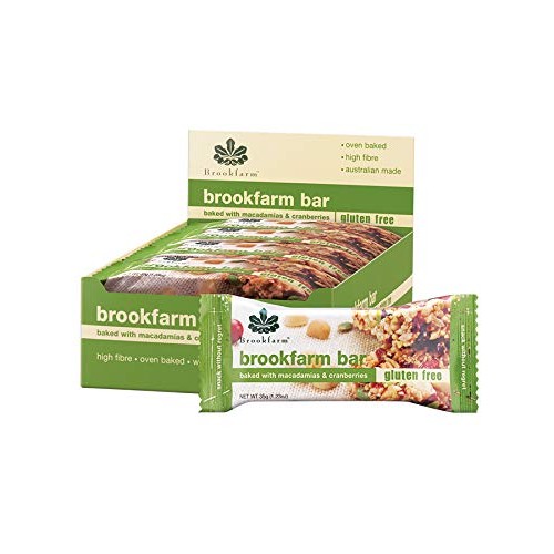 Brookfarm Gluten-Free Macadamia Muesli Bar With Cranberries, Car