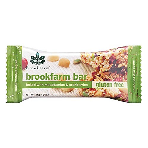 Brookfarm Gluten-Free Macadamia Muesli Bar With Cranberries, Car