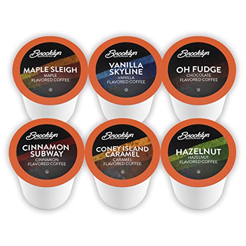 Brooklyn Beans Flavored Coffee Variety Pack Pods For Keurig K Cu