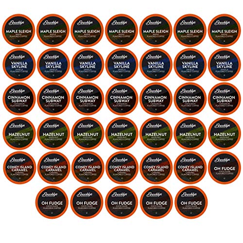 Brooklyn Beans Flavored Coffee Variety Pack Pods For Keurig K Cu