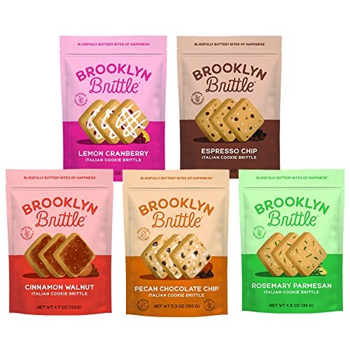 BROOKLYN BRITTLE Deluxe Variety Bundle Italian Cookie Brittle, C...