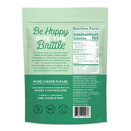 Brooklyn Brittle Rosemary Parmesan Italian Cookie Brittle, 4 Oz