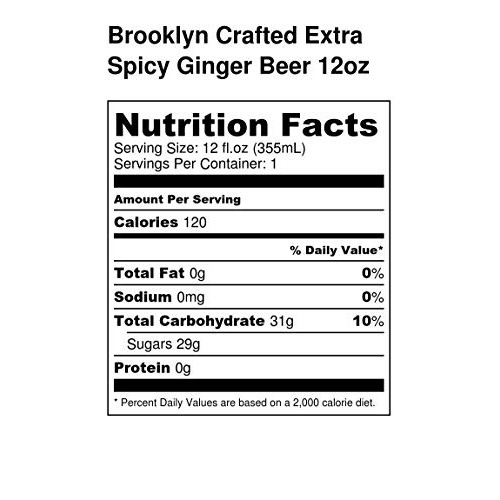 Brooklyn Crafted - Extra Spicy Ginger Beer - 12 Oz 9 Glass Bott