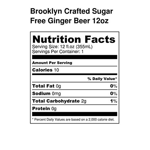 Brooklyn Crafted - Sugar Free Extra Spicy Ginger Beer - 12 Oz 1