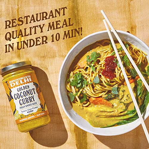Brooklyn Delhi Golden Coconut Curry - Indian Simmer Sauce with T...