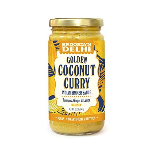 Brooklyn Delhi Golden Coconut Curry - Indian Simmer Sauce with T...