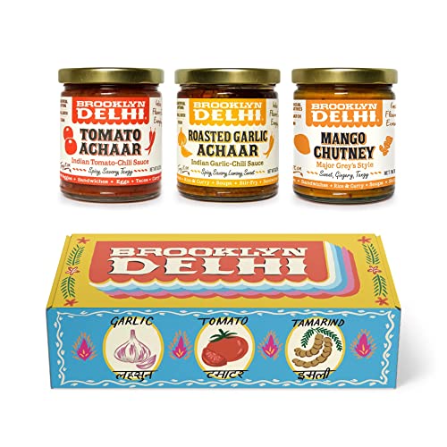 Brooklyn Delhi Spicy & Sweet Trio Gift Box Set - 9 Ounces Each -...