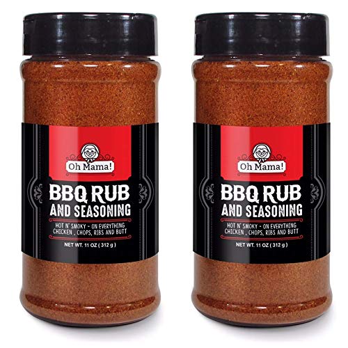 2 Xl Jar Oh Mama! Bbq All American Seasoning Mix, Dry Rub Perfec