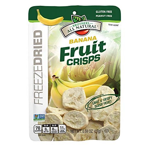 Brothers-All-Natural Fruit Crisps, Banana, 0.59 Oz Pack Of 24
