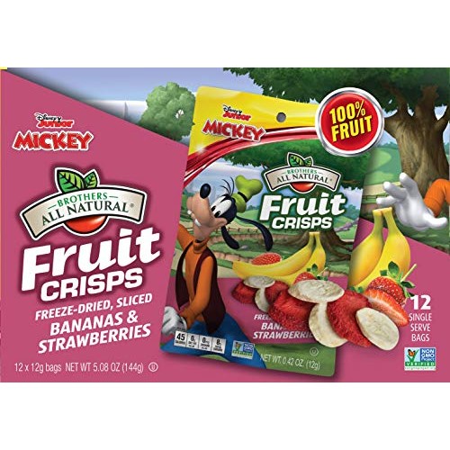 Brothers-All-Natural Fruit Crisps, Goofy Strawberries &Amp; Banana,