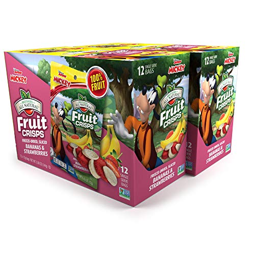Brothers-All-Natural Fruit Crisps, Goofy Strawberries &Amp; Banana,