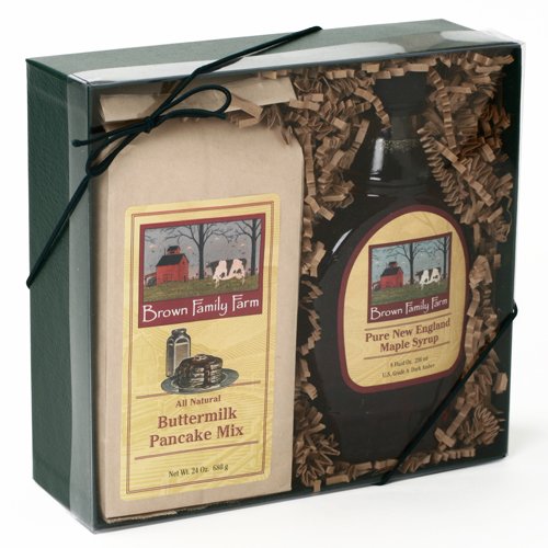 Vermont Maple Syrup And Pancake Mix Gift Box 2 Pound
