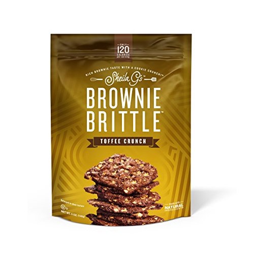 Sheila Gs Brownie Brittle, Toffee Crunch, 5 Ounce Bag Pack Of
