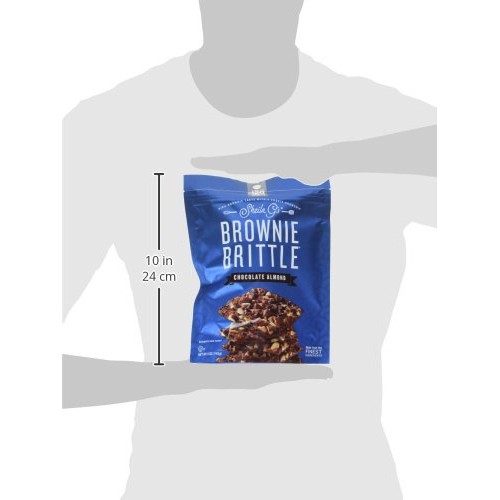 Sheila Gs Brownie Brittle, Chocolate Almond, 5 Ounce Bag Pack