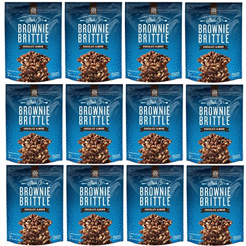 Sheila Gs Brownie Brittle, Chocolate Almond, 5 Ounce Bag Pack