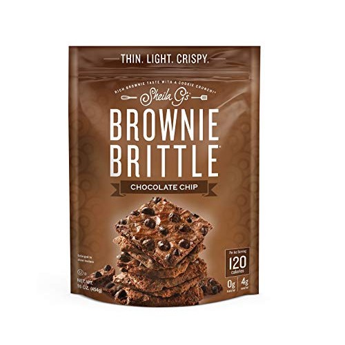 Sheila Gs Brownie Brittle, Chocolate Chip, 16 Ounce Bag Packag