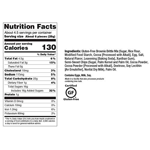 Sheila Gs Brownie Brittle Gluten Free Chocolate Chip- Low Calor