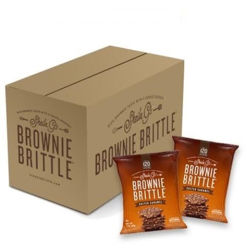 Sheila Gs Brownie Brittle, Salted Caramel, 1 Ounce Bag Pack Of