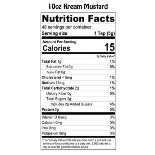 Original Kream Mustard By Brownwood Acres | Handcrafted In North