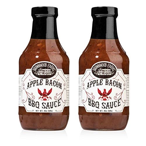 Apple Bacon Bbq Sauce - Brownwood Farms - 20 Oz, 2 Pack - Sweet